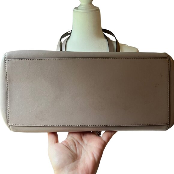 Kate Spade Taupe Leather Daisy Key Fob Tote - Picture 6 of 9